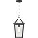 Eston 1 Light 8.25 inch Textured Black Outdoor Hanging Lantern